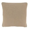 Saro Lifestyle Embroidered Snowflake Decorative Pillow Cover, Natural, 18"