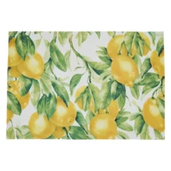 Saro Lifestyle Lemon Design Printed Placemats -Saro Lifestyle GUEST feff4f55 2bcb 460f 9013 3f9996dc9cea